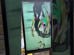 55'' IP66 optik yapıştırma su geçirmez 2500 nit açık hava LCD reklam dijital ekran kiosku ile ll