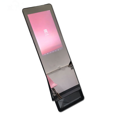350nits 43 Inch Movable Floor Standing Poster Display PCAP