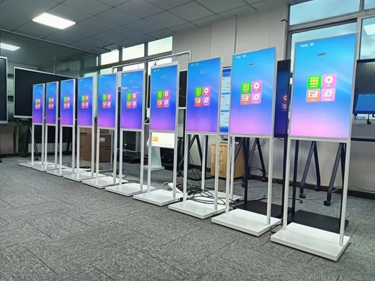 32 Inch Dual Side Floor Stand Digital Signage Aluminum Alloy Frame