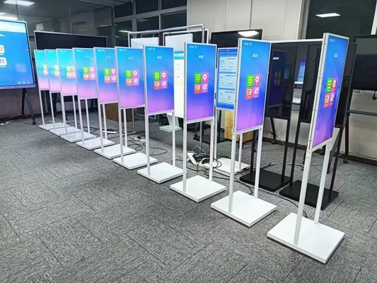 32 Inch Dual Side Floor Stand Digital Signage Aluminum Alloy Frame