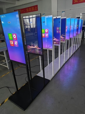 32 Inch Dual Side Floor Stand Digital Signage Aluminum Alloy Frame
