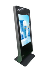 Hotel Lobby Information Display Kiosk , Aluminum Frame Interactive Multimedia Kiosk