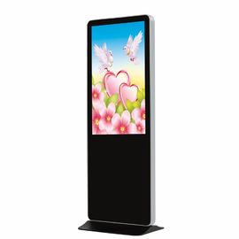 Hotel Lobby Information Display Kiosk , Aluminum Frame Interactive Multimedia Kiosk